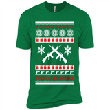 Rifle I Want Rifle Guns For Christmas ugly - Premium Short Sleeve T-Shirt