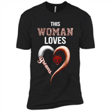 This Woman love Browns NFL football team - Premium Short Sleeve T-Shirt