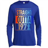 Retro Straight Outta 1972 46 Years Old - Canvas Long Sleeve T-Shirt