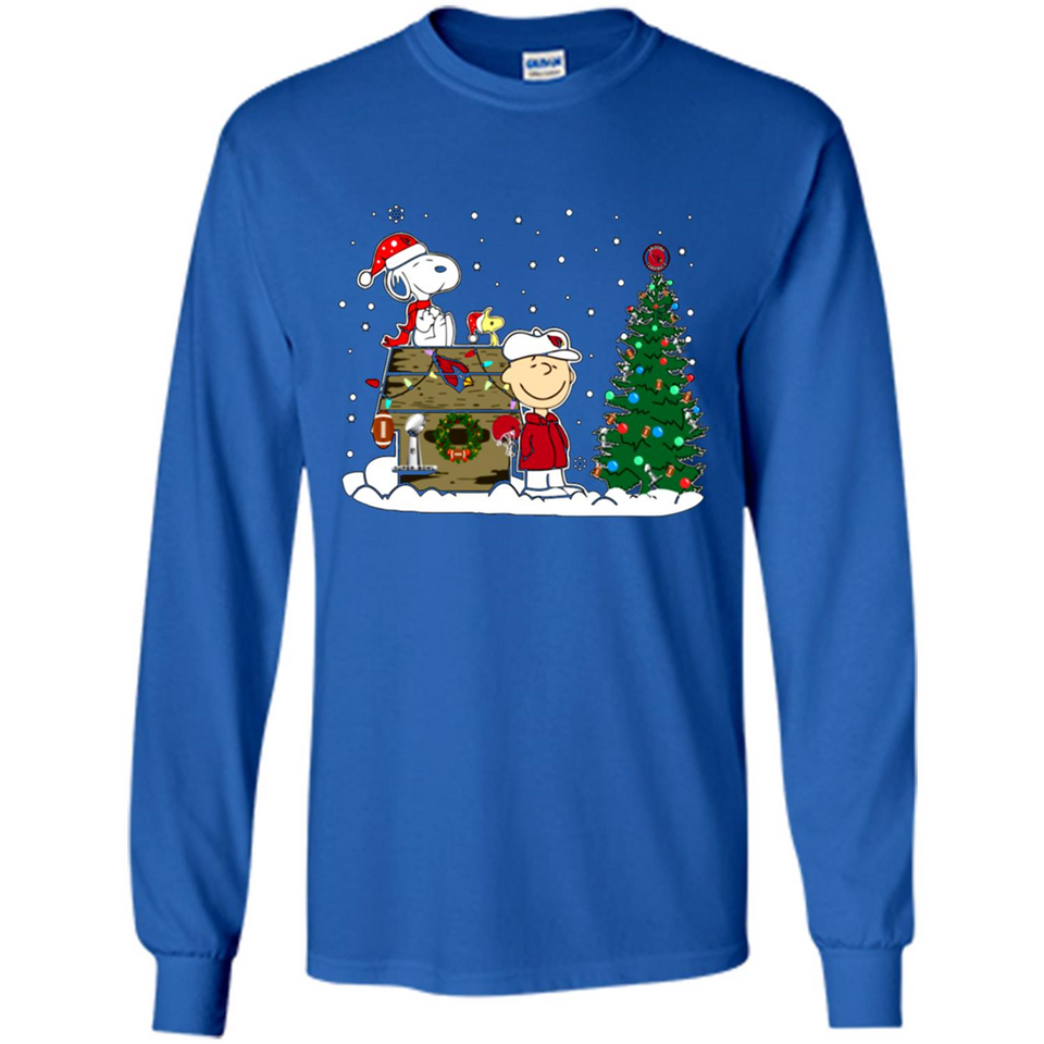 Arizona Cardinals Snoopy The Peanuts Movie Christmas Football Super Bowl pingpong - Long Sleeve T-Shirt