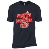 Funny Christmas Clothes - Santas Favorite Chef - Premium Short Sleeve T-Shirt