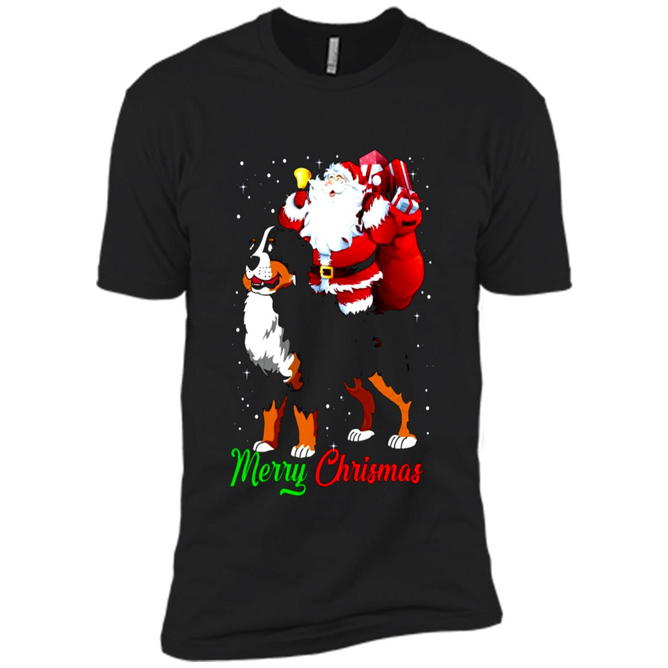 Merry Christmas Santa Claus With Big Dog sweater PINGPONG