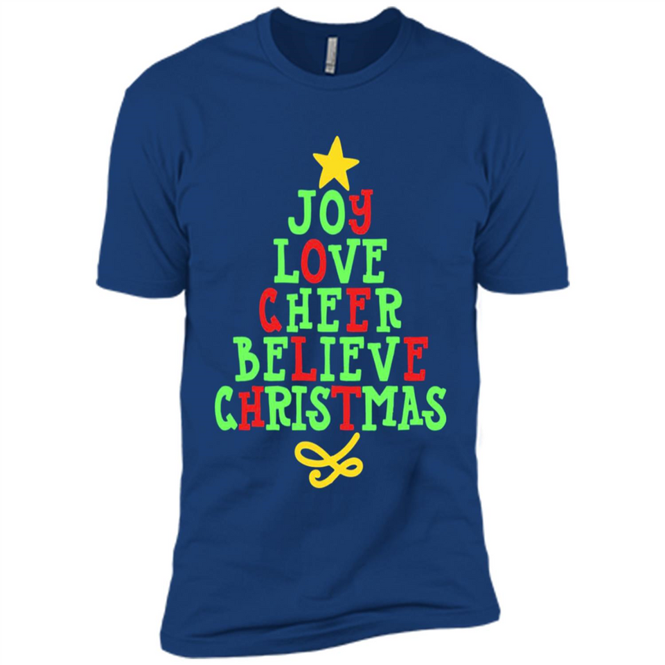 Joy Love Cheer Believe Christmas Tree