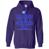 Reasons to be a Memphis Grizzlies Fan Complete List on Back - Hoodie