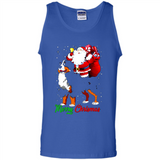 Merry Christmas Santa Claus With Big Dog sweater PINGPONG