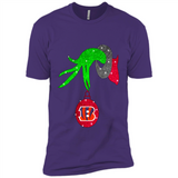 GRINCH HAND HOLDING CINCINNATI BENGALS GLITTER CHRISTMAS PINGPONG