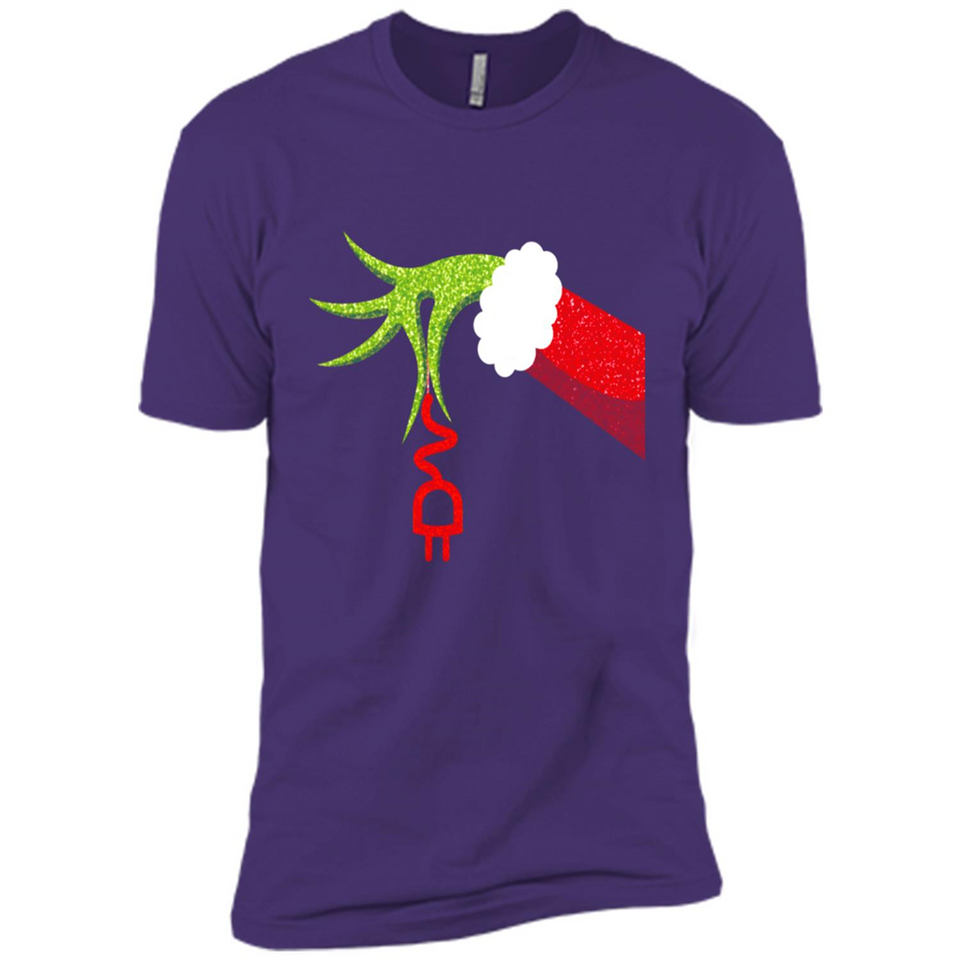 Funny Grinch Hand Holding Electrician Ornament Christmas PING PONG