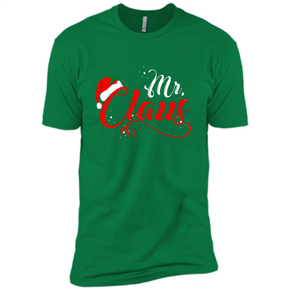 Mr. Claus Santa Claus Merry Xmas T-Shirt - Premium Short Sleeve T-Shirt