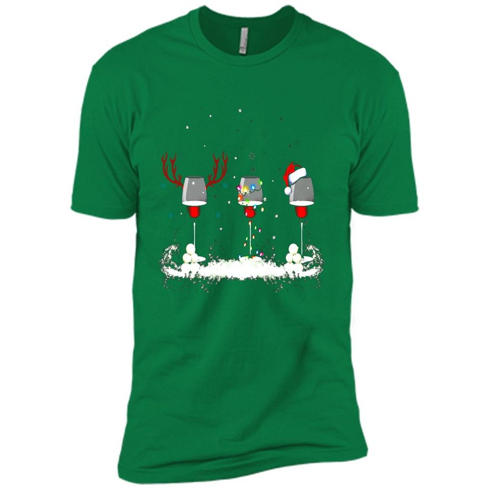 Christmas Red Wine - Merry Xmas T-Shirt - Premium Short Sleeve T-Shirt