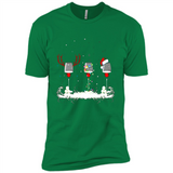 Christmas Red Wine - Merry Xmas T-Shirt - Premium Short Sleeve T-Shirt