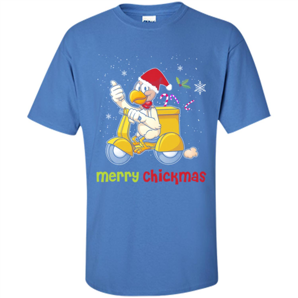 Funny Santa Christmas Chicken Shirt - Merry Chickmas - Shirt