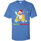 Funny Santa Christmas Chicken Shirt - Merry Chickmas - Shirt