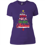 We Wish You A Merry Christmas Funny Pine Gift Sleeve - Ladies' Boyfriend T-Shirt