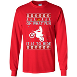 Motocross oh what fun it is to ride Christmas sweater PINGPONG