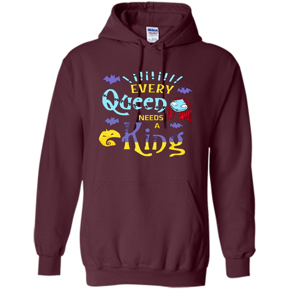 Nightmare Before Christmas Shirt - Sally Glitter Shirt - Every Queen needs a King PINGPONG