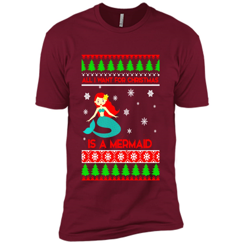 All I Want For Christmas Is A Mermaid ugly PINGPONG