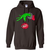 GRINCH HAND HOLDING CAROLINA HURRICANES GLITTER CHRISTMAS PINGPONG