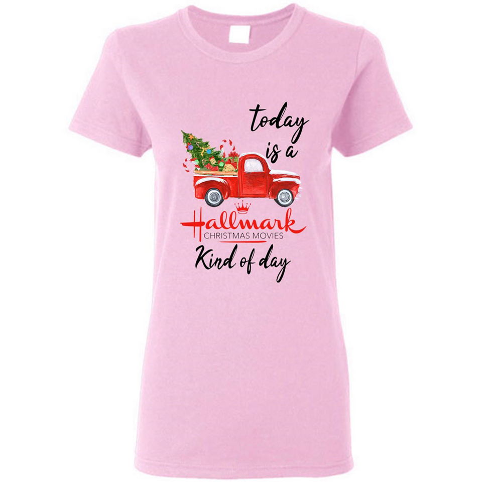Today is A Hallmark Christmas Movies Kind of Day Sweatshirt - Ladies Short-Sleeve