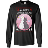 Sailor Moon Yin Yang Cat Love Ugly Christmas Sweater - Long Sleeve T-Shirt