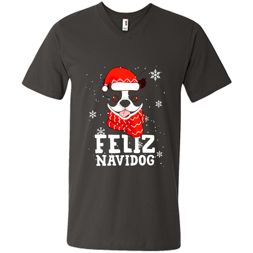 Feliz Navidog Boston Terrier Dog Ugly Xmas Sweater PING PONG