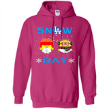 Snow Day Shirt For Los Angeles Dodgers Vs Minion Fans pingpong