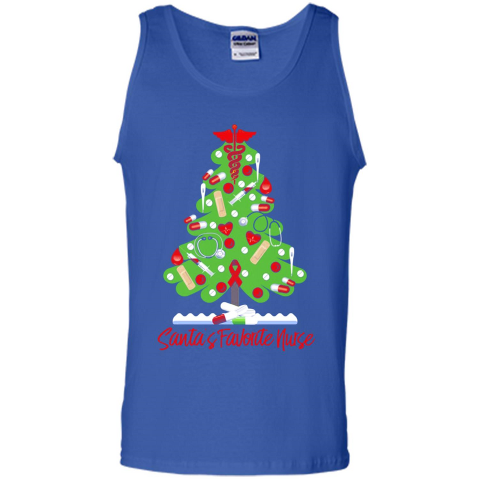 Santa's Favorite Nurse Christmas Tee