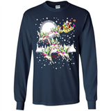 Hummingbird Santa Sleigh - Long Sleeve T-Shirt