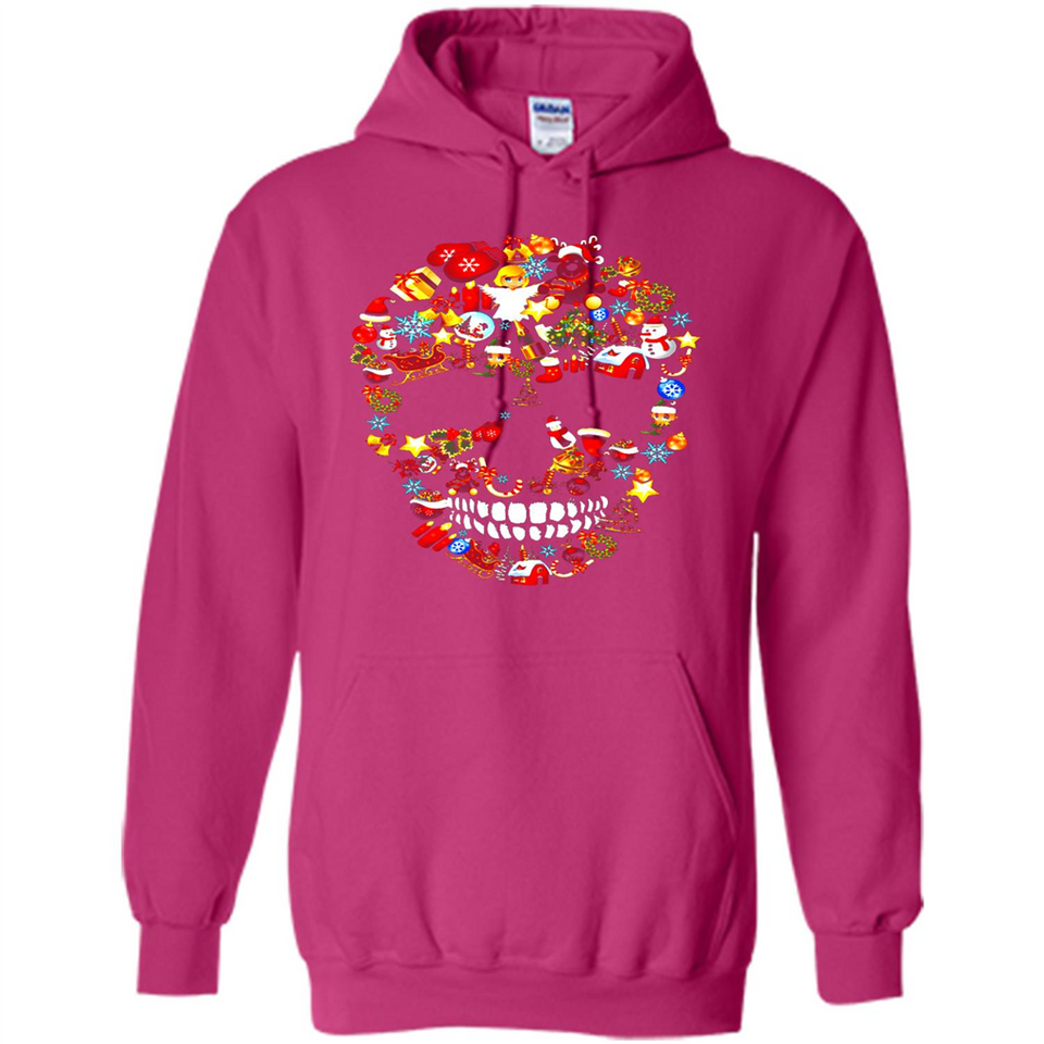 Skull Christmas Decorations Merry Xmas T-Shirt - Hoodie