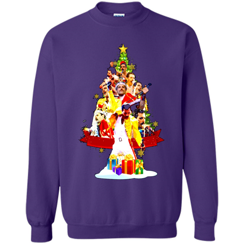 Freddie Mercury Christmas Tree Sweatshirt PING PONG