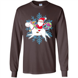 Unicorn And Santa Christmas 1 - Long Sleeve T-Shirt