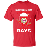I Just Want To Drink Hot Chocolate & Watch Tampa Bay Rays Ugly Christmas Sweater PINGPONG