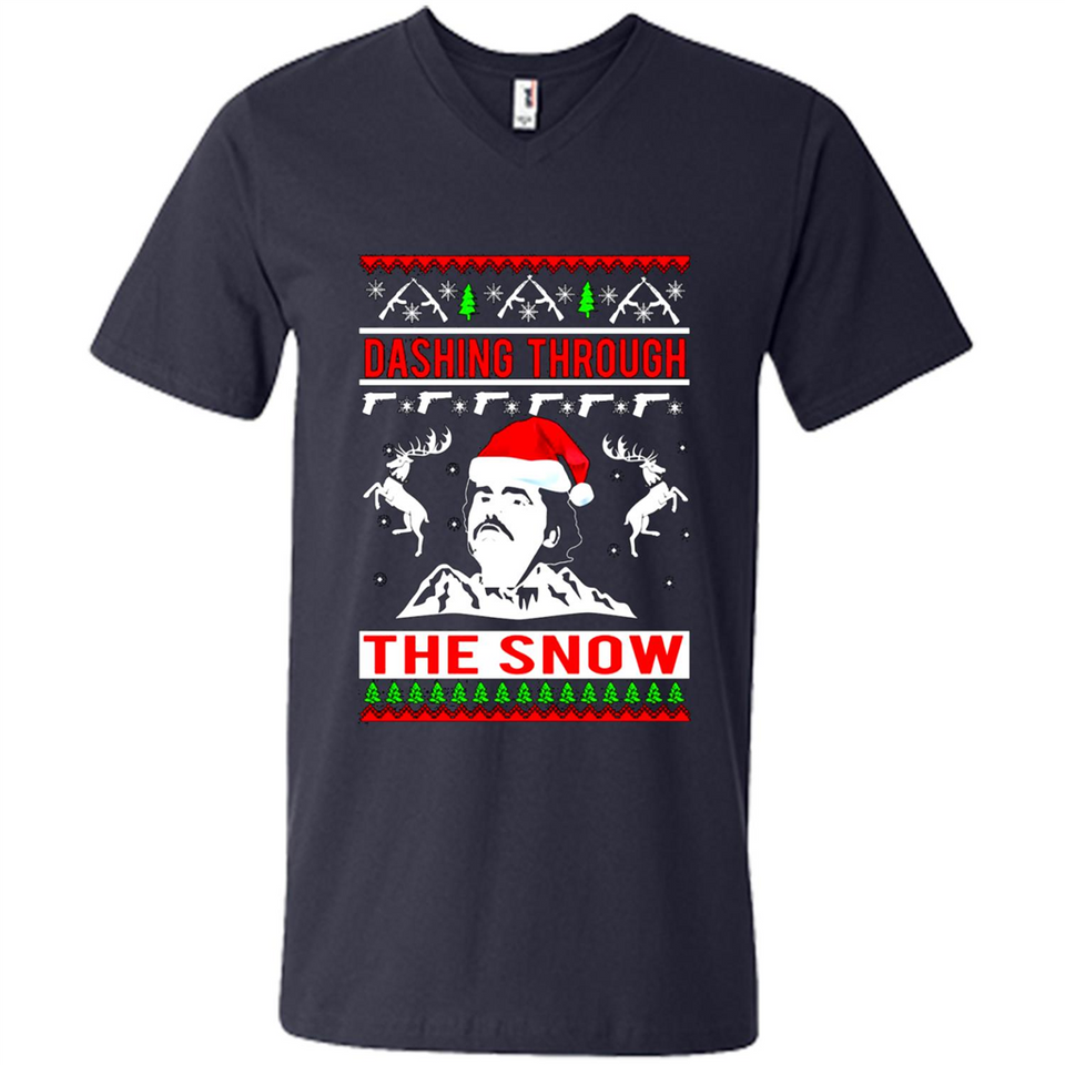 Narcos dashing through the snow Christmas sweatshirt PINGPONG