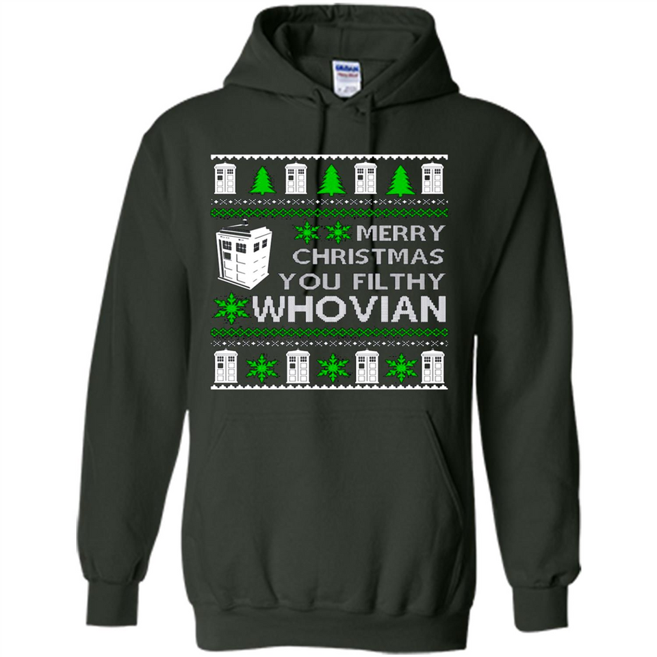 Merry Christmas You Filthy Whovian ugly sweater PINGPONG