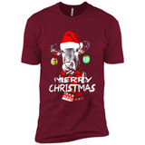 Fabulous Mooey christmas Heifers Cow Christmas lights - Premium Short Sleeve T-Shirt