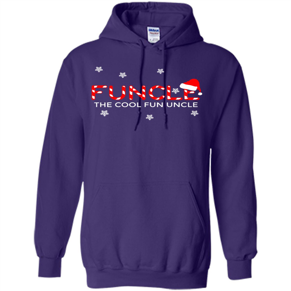Mens Christmas Funcle The Cool Fun Uncle Definition Xmas - Hoodie