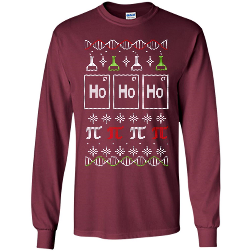 Scientific christmas ugly sweater - Long Sleeve T-Shirt