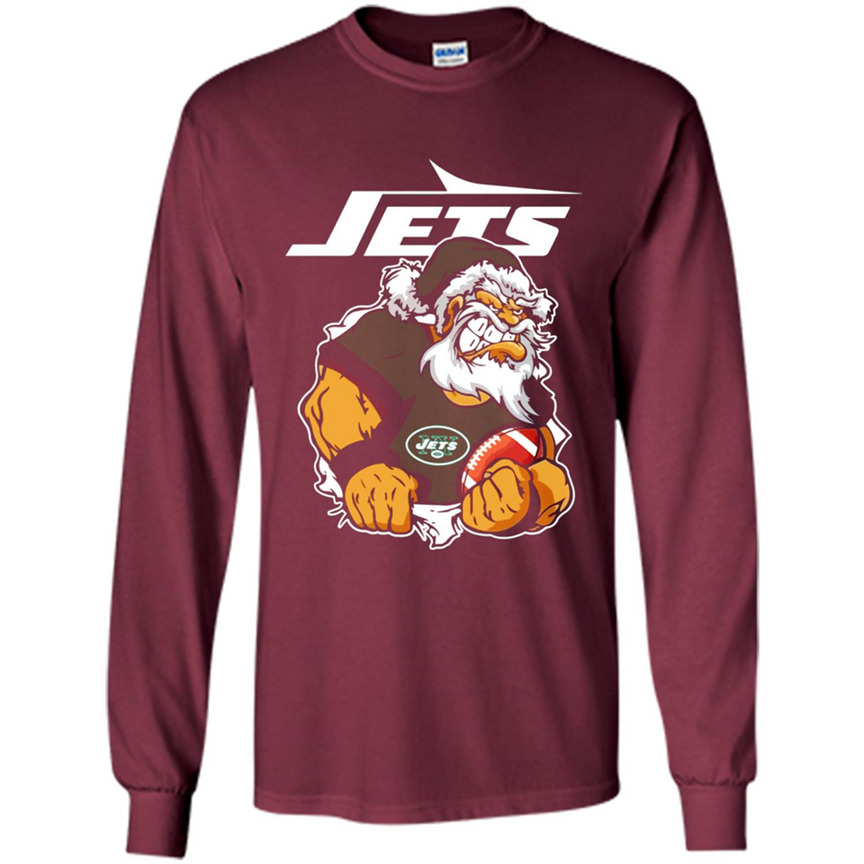 Grumpy Santa Claus Jets Football Team PINGPONG