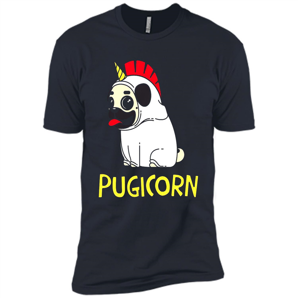 Pugicorn Pug Unicorn Funny Shirt PINGPONG - Premium Short Sleeve T-Shirt