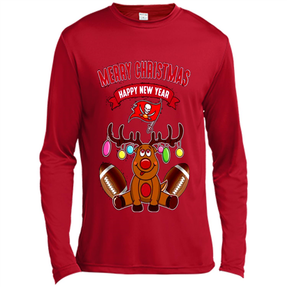 Tampa Bay Buccaneers NFL Reindeer Funny Merry Christmas And Happy New Year