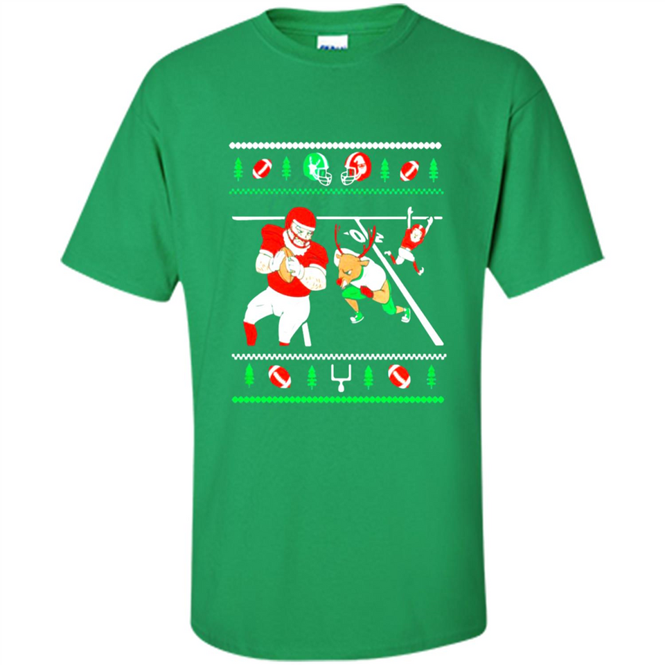 Santa vs Deer Football Ugly Christmas PINGPONG