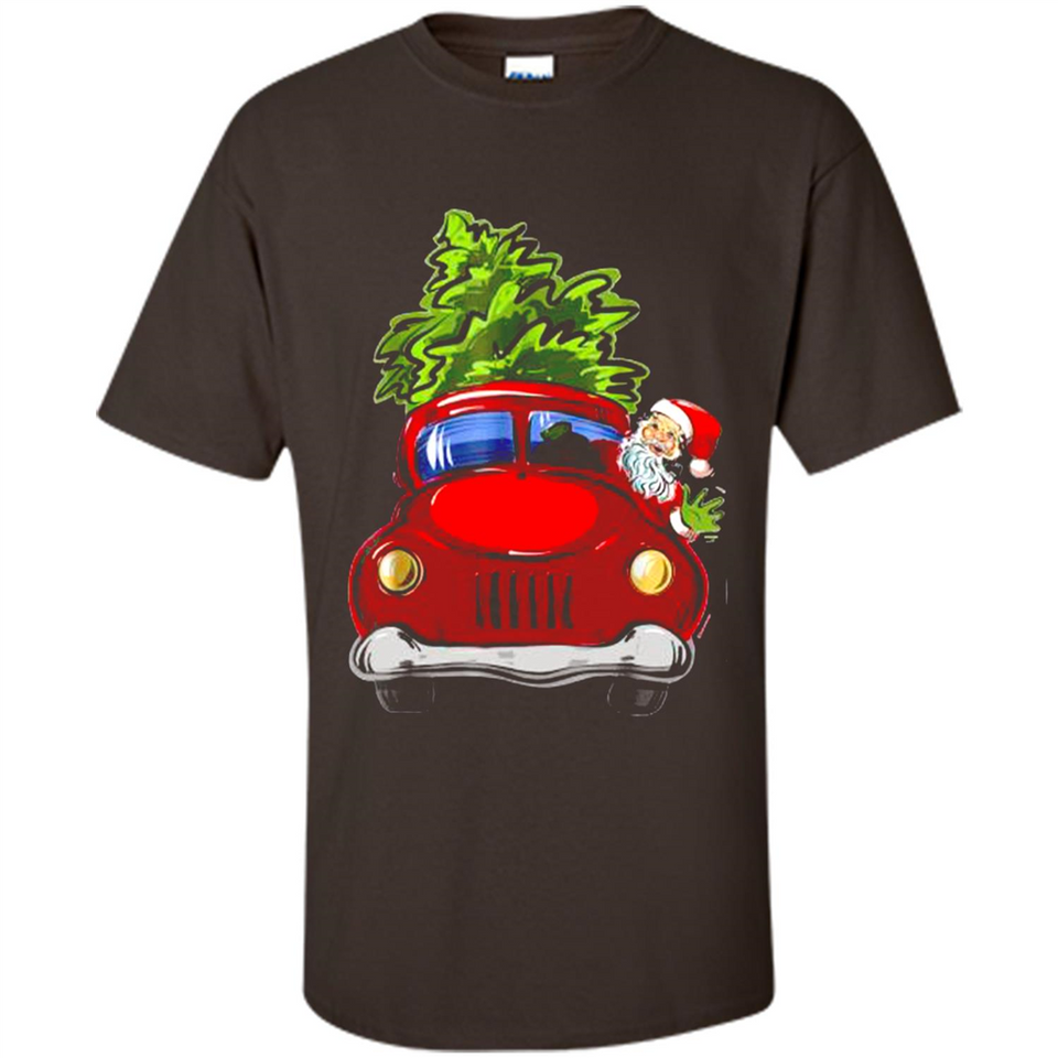 Vintage Santa red Truck Christmas Tree PINGPONG
