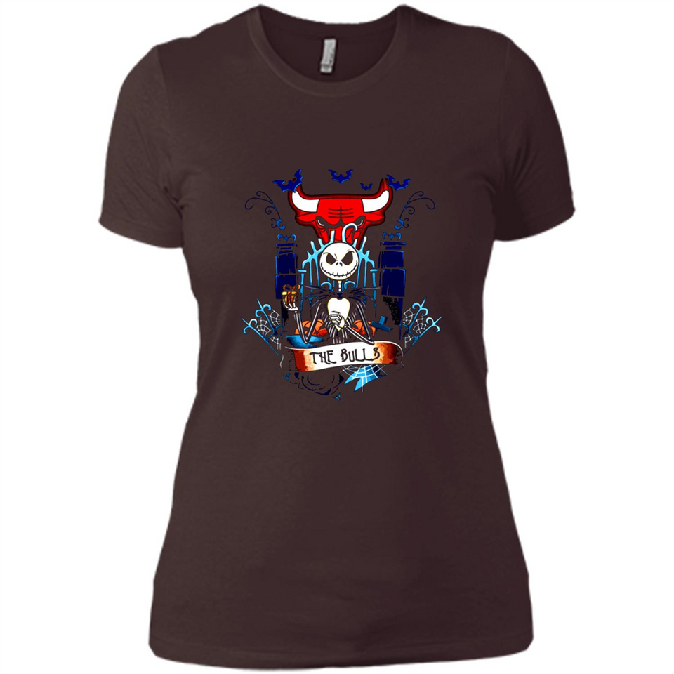 Chicago Bulls Halloween The Nightmare Before Christmas - Ladies' Boyfriend T-Shirt