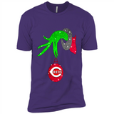 GRINCH HAND HOLDING CINCINNATI REDS GLITTER CHRISTMAS PINGPONG