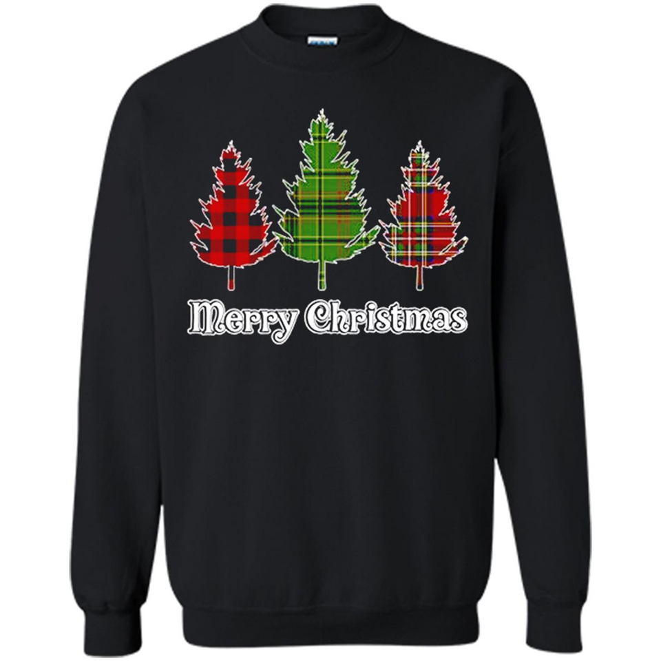 Plaid Christmas Tree Shirt Merry Christmas Plaid is Rad