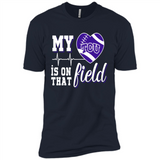 TCU Horned Frogs Football My Heart is on that Field - Premium Short Sleeve T-Shirt