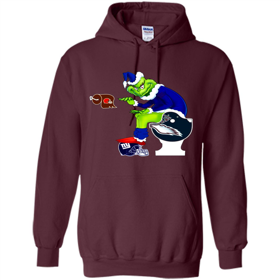 New York Giants Toilet Grinch Santa Claus Football Fan PINGPONG