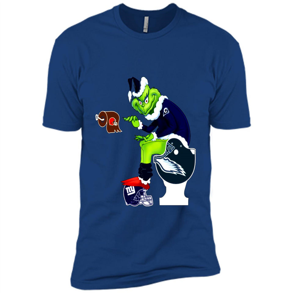 Los Angeles Rams Toilet Grinch Santa Claus Football Fan PINGPONG