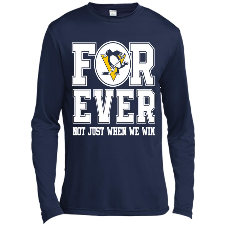 Pittsburgh Penguins Forever For ever not just when we win - Canvas Long Sleeve T-Shirt
