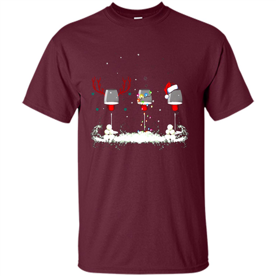 Christmas Red Wine - Merry Xmas T-Shirt - Shirt