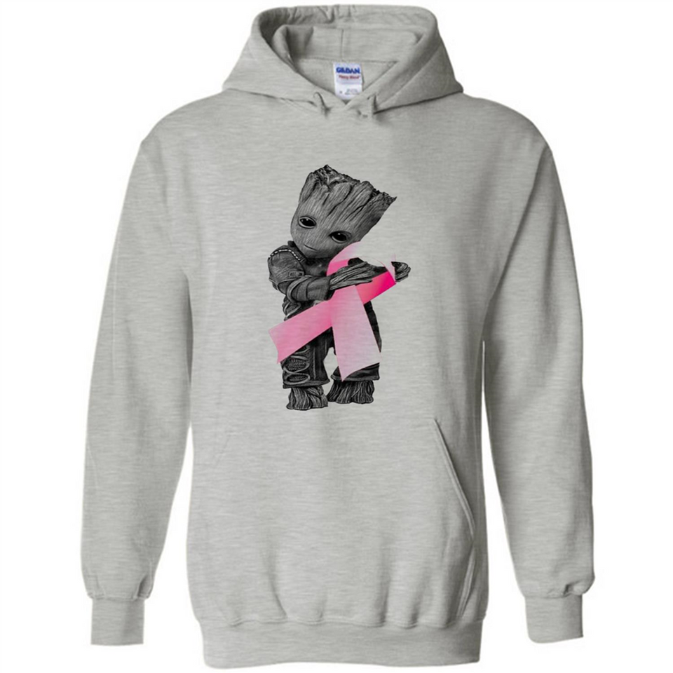 Groot Hug Breast Cancer - Hoodie